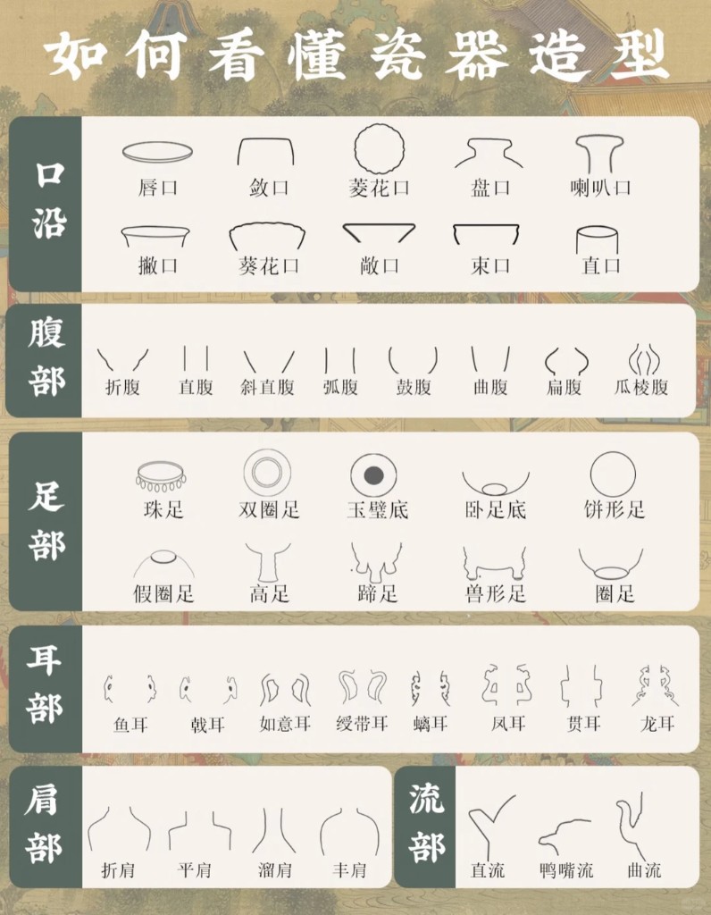 瓷器造型解剖图